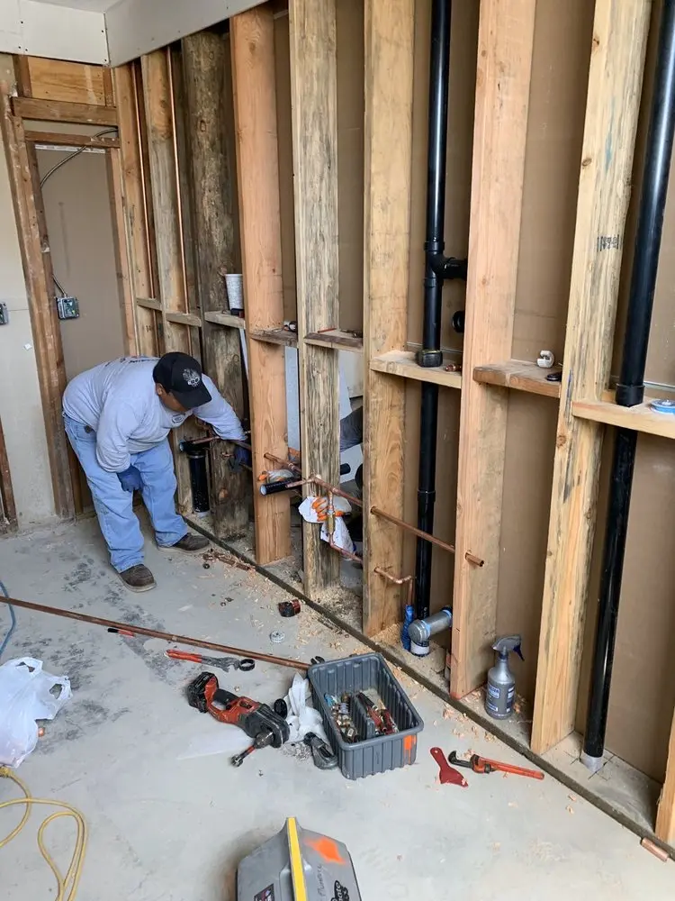 Commercial rough-in plumbing for Trenchless Sewer Repair in Hickory Tree